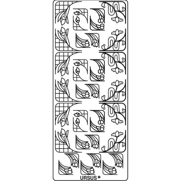 Kreativsticker 10x23cm Motiv 43 VE=1 Stück gold