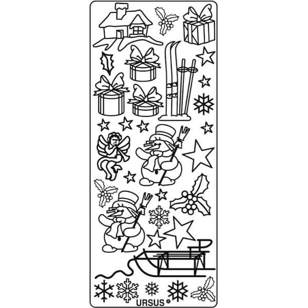 Kreativsticker 10x23cm Motiv 64 VE=1 Stück gold