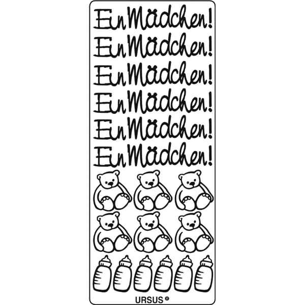 Kreativsticker 10x23cm Motiv 75 VE=1 Stück gold