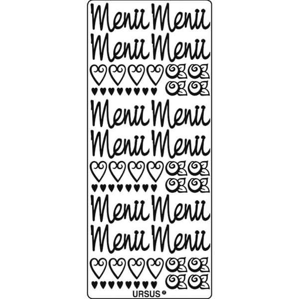 Kreativsticker 10x23cm Motiv 80 VE=1 Stück gold