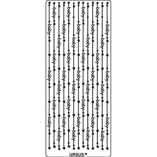 Kreativsticker 10x23cm Motiv 85 VE=1 Stück gold