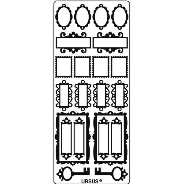 Kreativsticker 10x23cm Motiv 92 VE=1 Stück gold