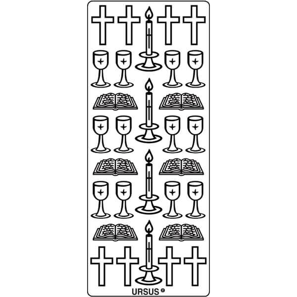 Kreativsticker 10x23cm Motiv 97 VE=1 Stück gold