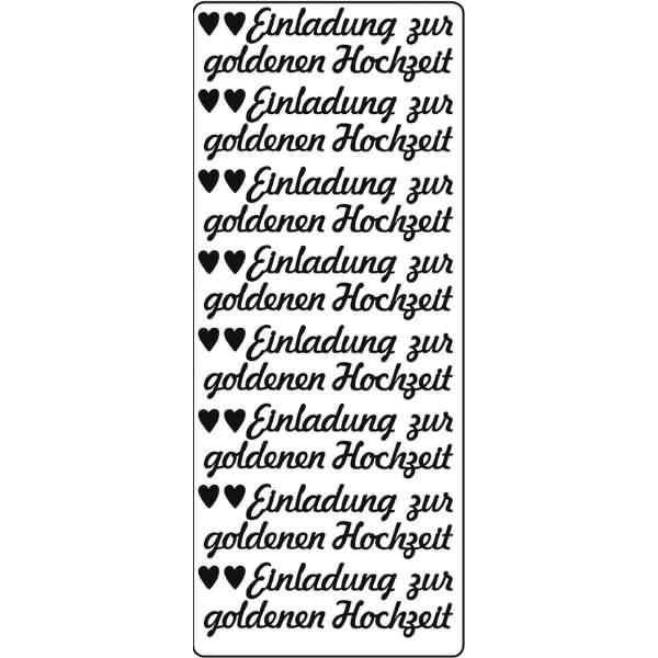 Kreativsticker 10x23cm Motiv 98 VE=1 Stück gold