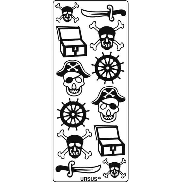 Kreativsticker 10x23cm Motiv 100 VE=1 Stück silber