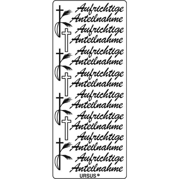 Kreativsticker 10x23cm Motiv 101 VE=1 Stück silber