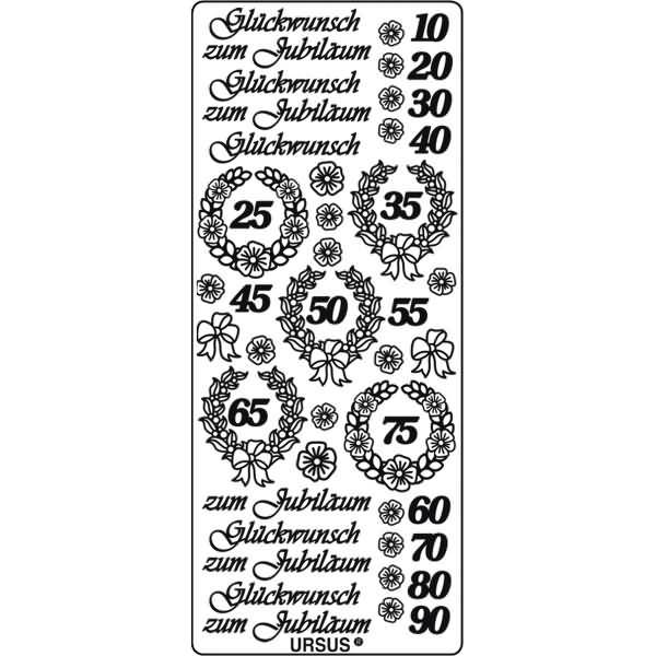 Kreativsticker 10x23cm Motiv 112 VE=1 Stück silber