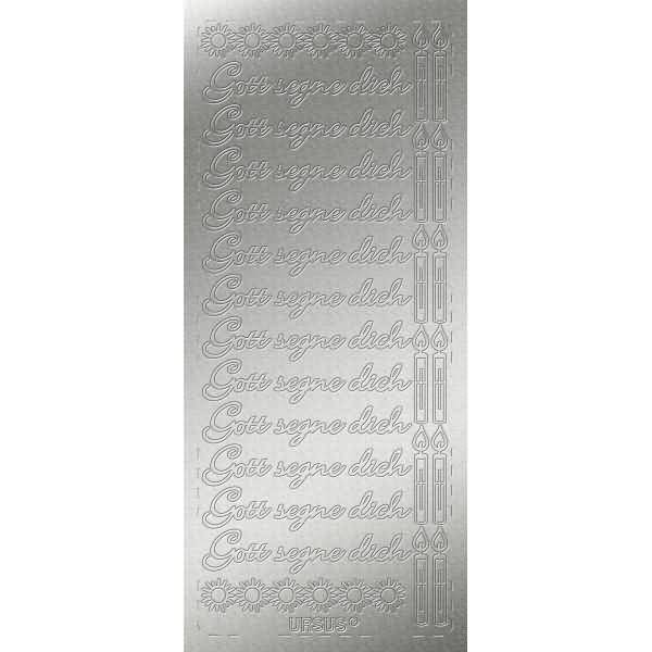 Kreativsticker 10x23cm Motiv 113 VE=1 Stück silber