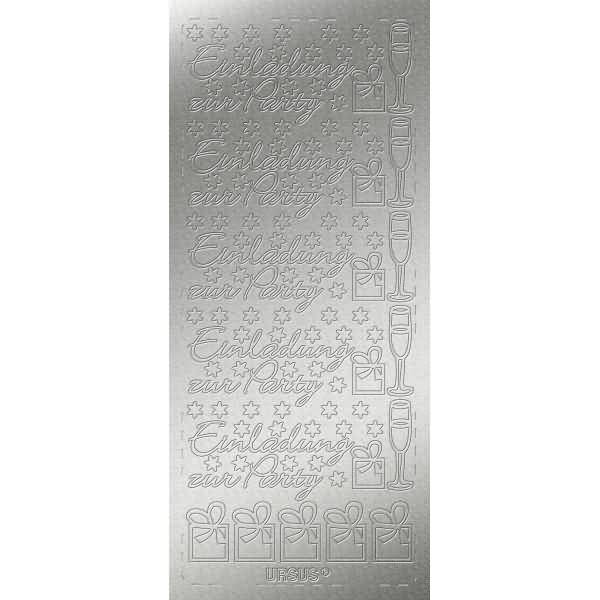 Kreativsticker 10x23cm Motiv 116 VE=1 Stück silber