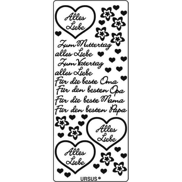 Kreativsticker 10x23cm Motiv 120 VE=1 Stück silber