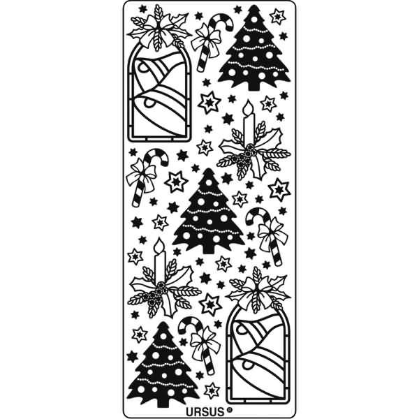 Kreativsticker 10x23cm Motiv 62 VE=1 Stück silber