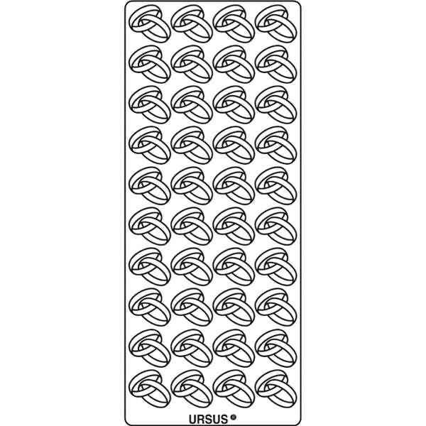 Kreativsticker 10x23cm Motiv 91 VE=1 Stück silber