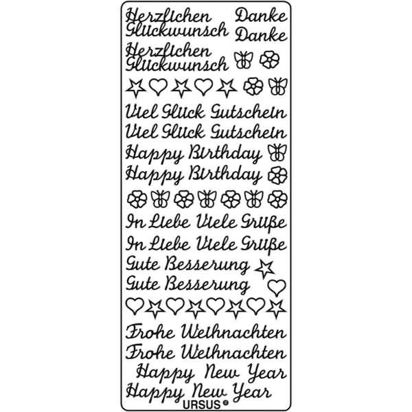 Kreativsticker 10x23cm Motiv 01 VE=1 Stück multicolor