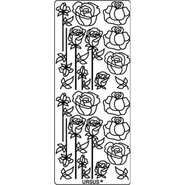 Hologramm-Kreativsticker 10x23cm Motiv 52 VE=1 Stück silber