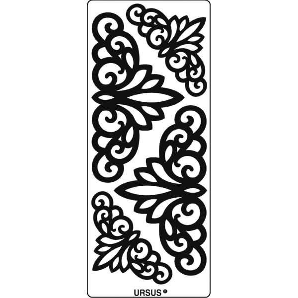 Hologramm-Kreativsticker 10x23cm Motiv 45 VE=1 Stück pink