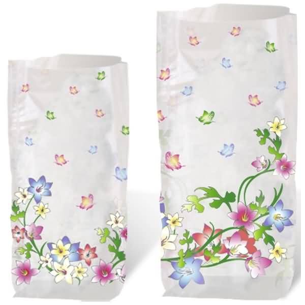 Geschenk-Bodenbeutel Blumenranken 11,5x19cm