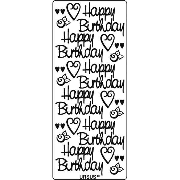 Kreativsticker 10x23cm Motiv 78 VE=5 Stück gold