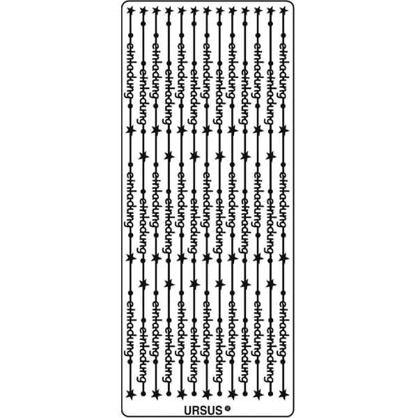 Kreativsticker 10x23cm Motiv 86 VE=5 Stück gold