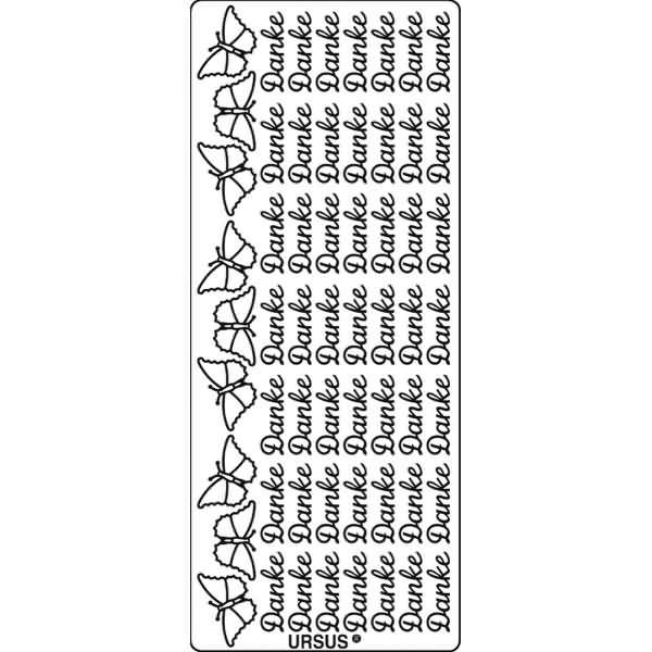 Kreativsticker 10x23cm Motiv 03 VE=5 Stück silber