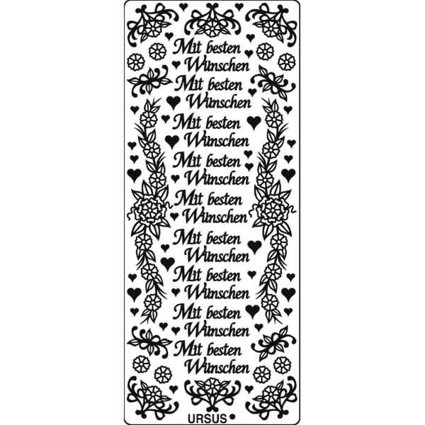 Kreativsticker 10x23cm Motiv 07 VE=5 Stück silber