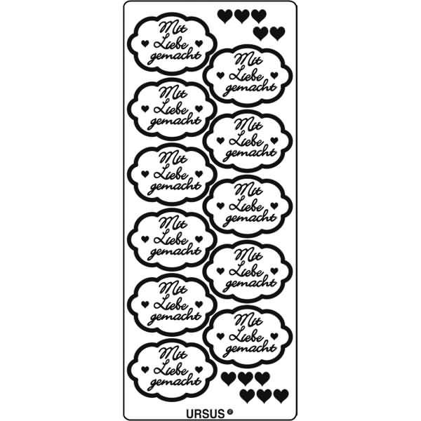 Kreativsticker 10x23cm Motiv 122 VE=5 Stück silber