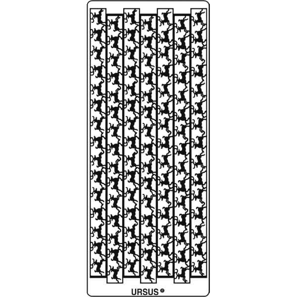 Kreativsticker 10x23cm Motiv 128 VE=5 Stück silber