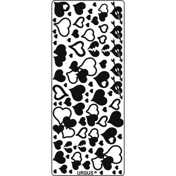 Kreativsticker 10x23cm Motiv 26 VE=5 Stück silber