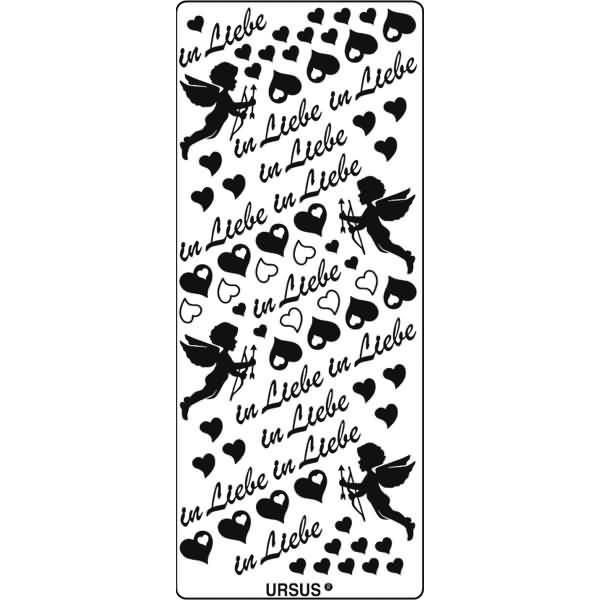 Kreativsticker 10x23cm Motiv 27 VE=5 Stück silber