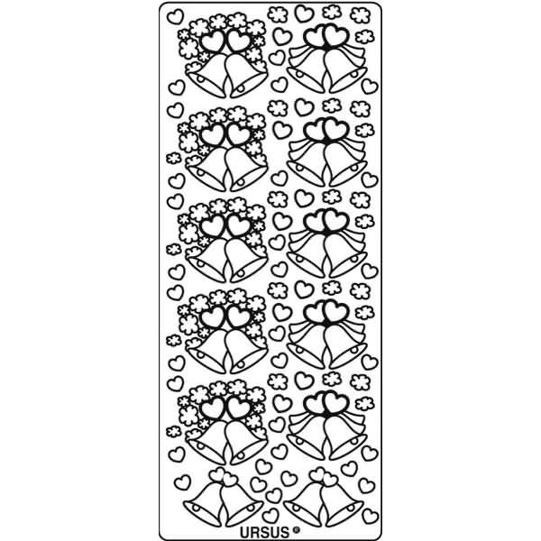 Kreativsticker 10x23cm Motiv 30 VE=5 Stück silber