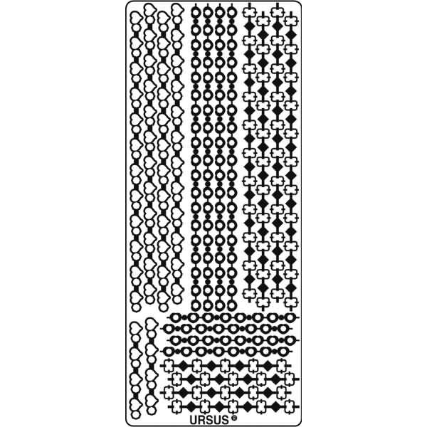 Kreativsticker 10x23cm Motiv 39 VE=5 Stück silber