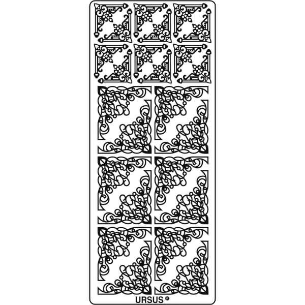 Kreativsticker 10x23cm Motiv 42 VE=5 Stück silber