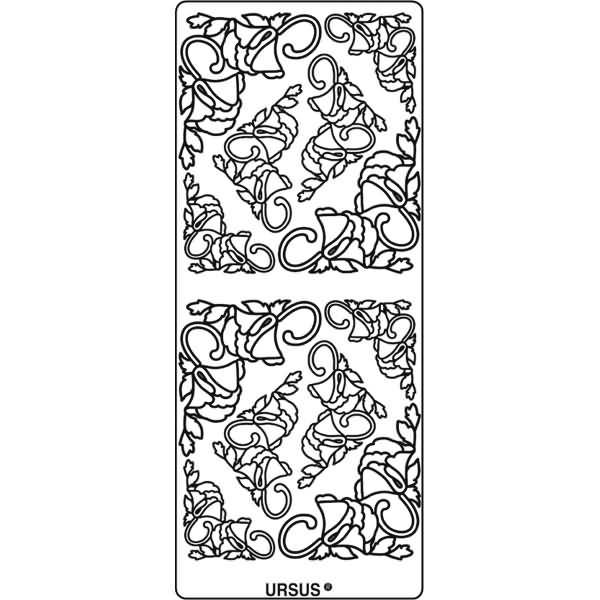 Kreativsticker 10x23cm Motiv 46 VE=5 Stück silber