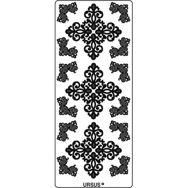 Kreativsticker 10x23cm Motiv 50 VE=5 Stück silber