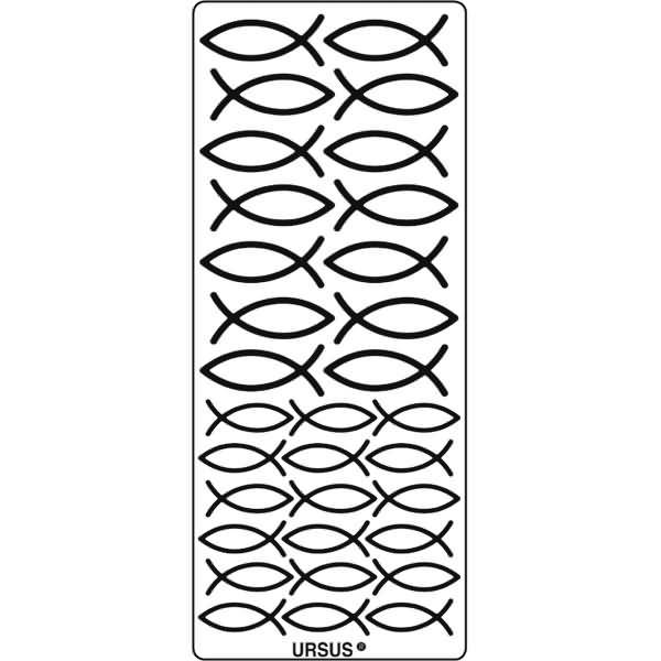 Kreativsticker 10x23cm Motiv 90 VE=5 Stück silber