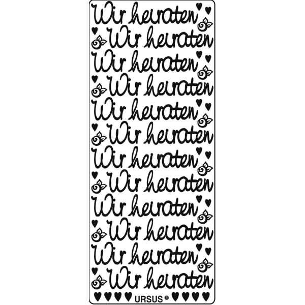 Kreativsticker 10x23cm Motiv 93 VE=5 Stück silber