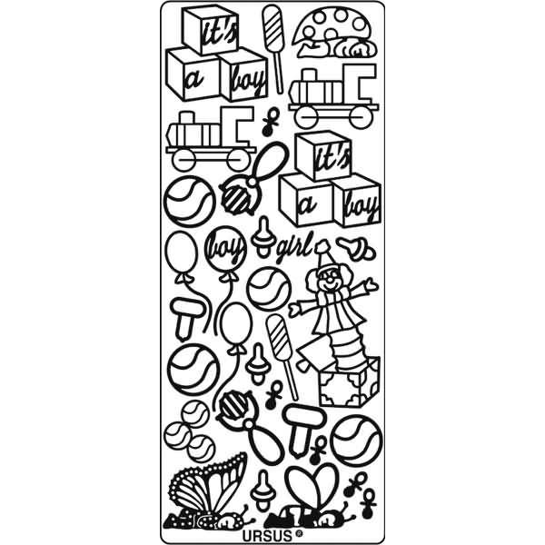 Kreativsticker 10x23cm Motiv 23 VE=5 Stück multicolor