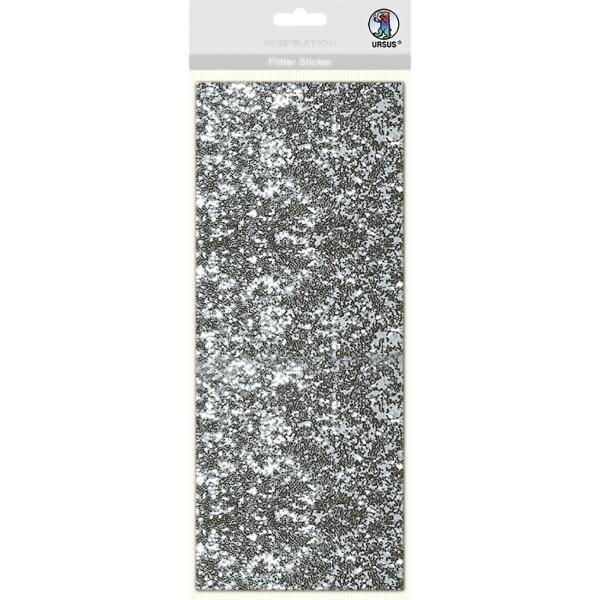 Flitter Sticker silber