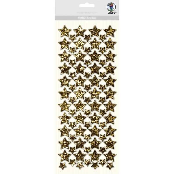 Flitter Sticker gold Stern