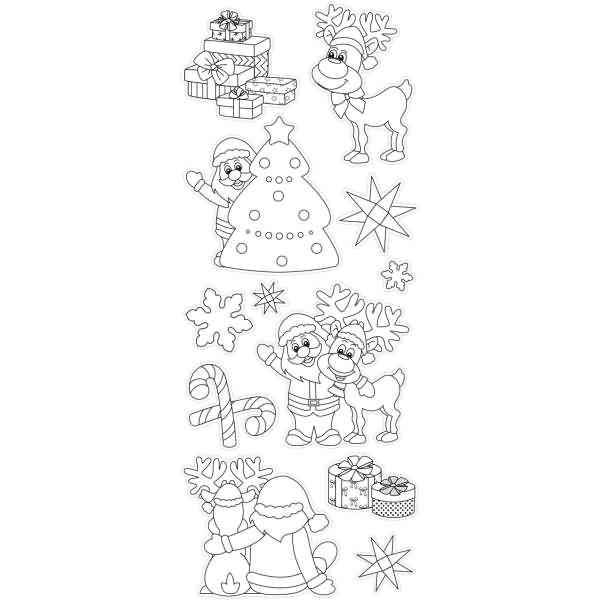 Flat Sticker Tangle Creation Weihnachtszeit