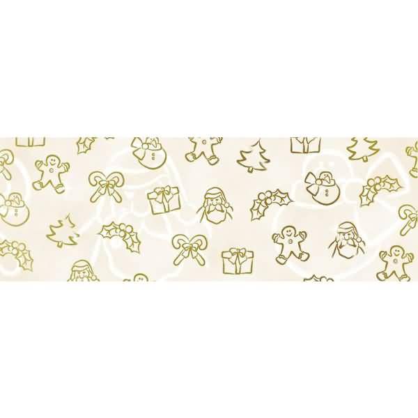 Prägekarton Brillant 230g/qm A4 VE=5 Blatt gold Weihnachten