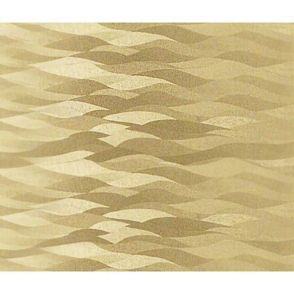 Bastelpapier Highlight 215g/qm 23x33cm VE=5 Blatt gold Wellen