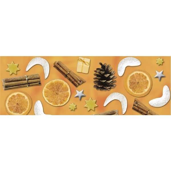 Tonzeichenkarton 220g/qm 23x33cm VE=5 Blatt Weihnachts-Potpurri orange