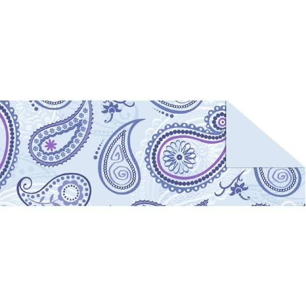 Tonkarton 220g/qm A4 VE=5 Bogen Paisley blau