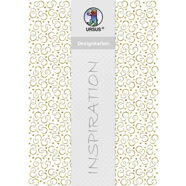 Designkarton 'Gold' 200g/qm A4 VE=5 Blatt Motiv 2