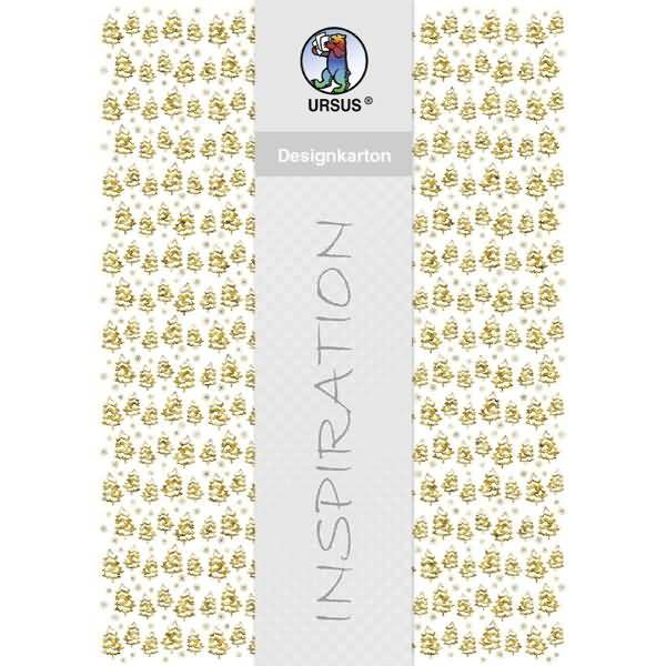 Designkarton gold 200g/qm A4 VE=5 Blatt Motiv 7