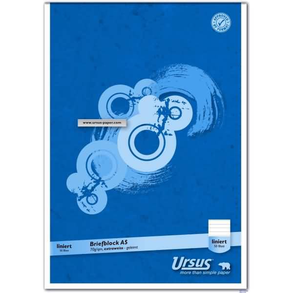Briefblock A5 70g 50 Blatt liniert