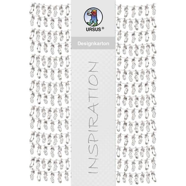 Designkarton silber 200g/qm A4 VE=25 Blatt Motiv 6