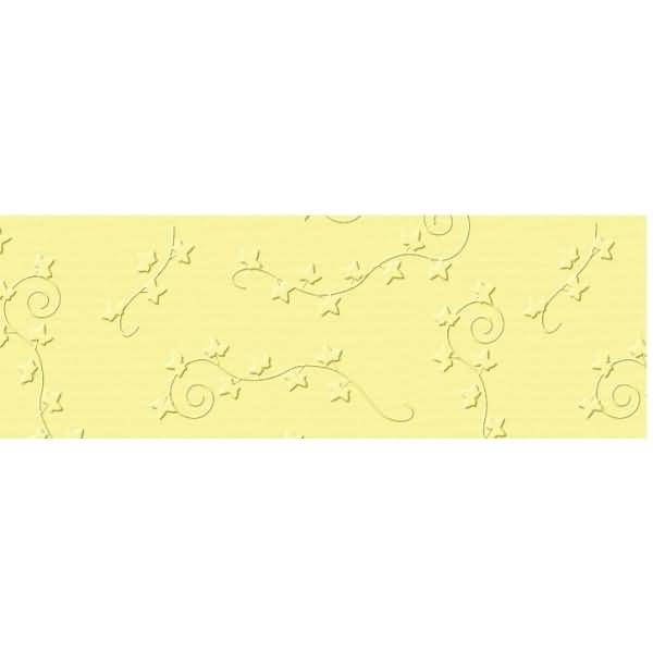 Prägekarton Elegance 220g/qm 23x32cm VE=5 Blatt Efeu hellgelb