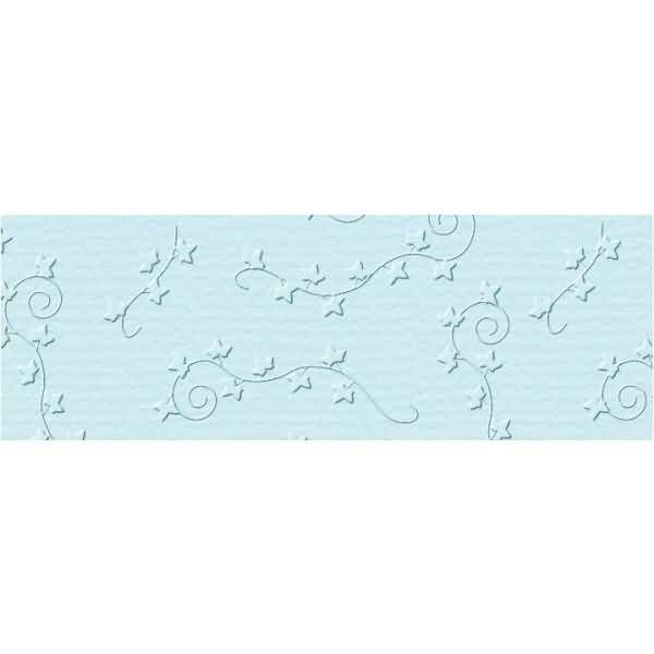 Prägekarton Elegance 220g/qm 23x32cm VE=5 Blatt Efeu hellblau