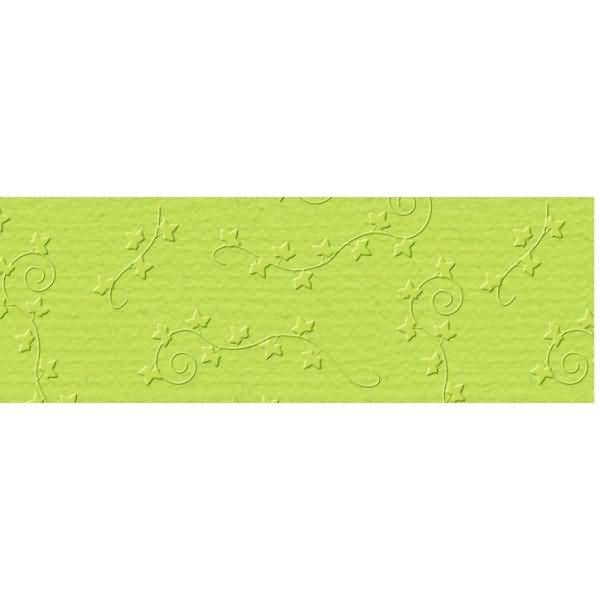 Prägekarton Elegance 220g/qm 23x32cm VE=5 Blatt Efeu hellgrün